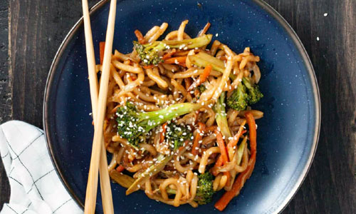 Pan-Asian Teriyaki Udon Bowl
